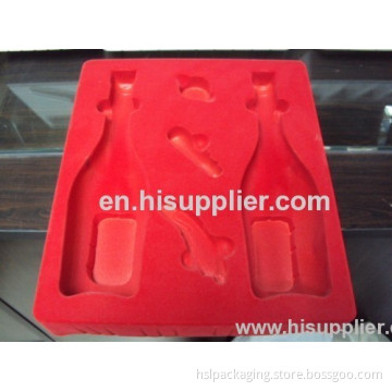 2013 Hot Sale Cheap Wholesale Ps/pvc/pet Flocking Plastic Tray For Cosmetic Packing 